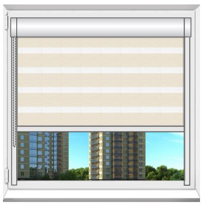 Рулонная штора УНИ2 день-ночь 550x1600